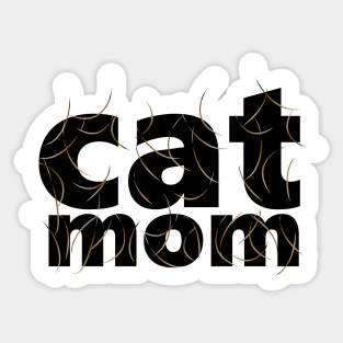 Cat Mom Tabby Cat Sticker